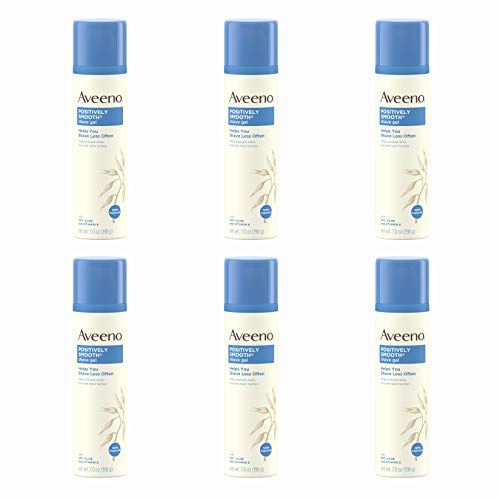 Aveeno Positively Smooth Moisturizing Shave Gel with Soy, Aloe, and Vitamin E...