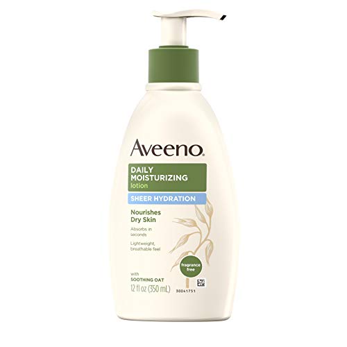 Aveeno Sheer Hydration Daily Moisturizing Lotion for Dry Skin with Soothing O...