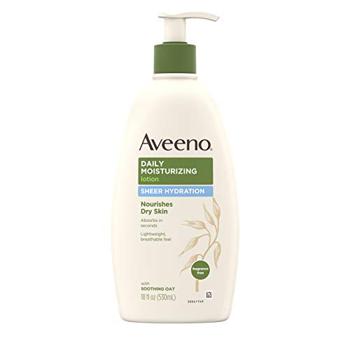 Aveeno Sheer Hydration Daily Moisturizing Lotion for Dry Skin with Soothing O...
