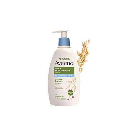 Aveeno Sheer Hydration Daily Moisturizing Lotion for Dry Skin with Soothing O...