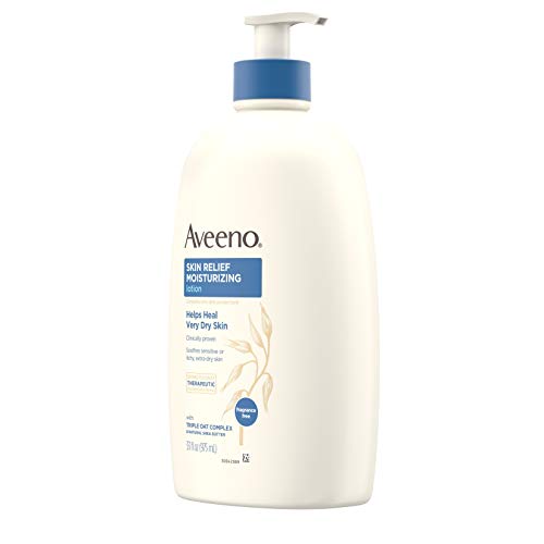 Aveeno Skin Relief 24-Hour Moisturizing Lotion for Sensitive Skin with Natura...