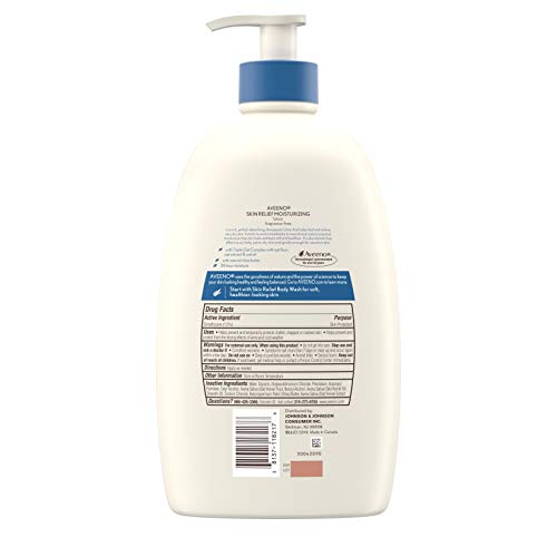 Aveeno Skin Relief 24-Hour Moisturizing Lotion for Sensitive Skin with Natura...