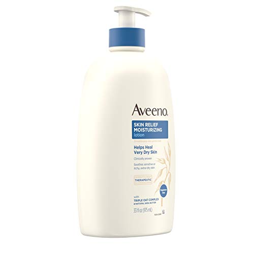 Aveeno Skin Relief 24-Hour Moisturizing Lotion for Sensitive Skin with Natura...