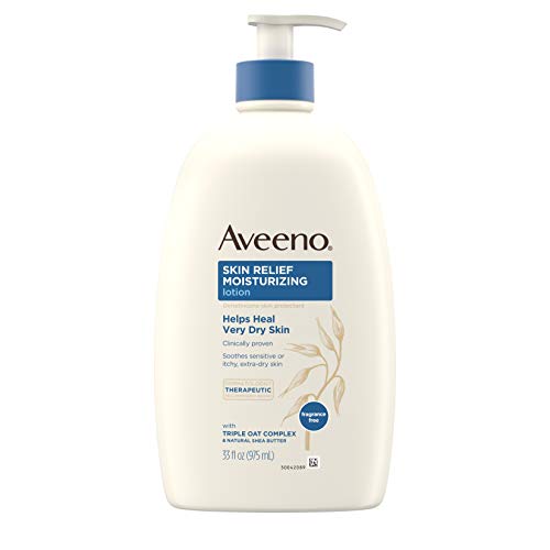 Aveeno Skin Relief 24-Hour Moisturizing Lotion for Sensitive Skin with Natura...