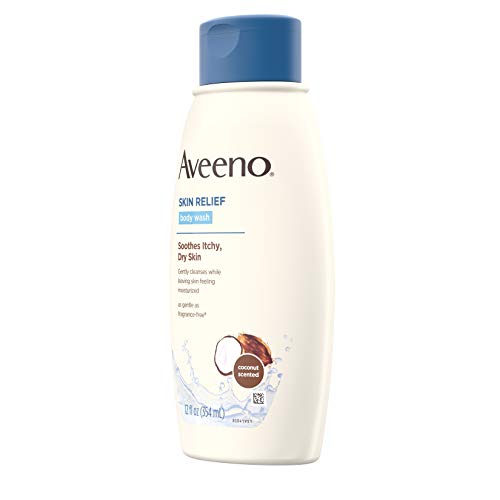 Aveeno Skin Relief Body Wash with Coconut Scent & Soothing Oat, Gentle Soap-F...