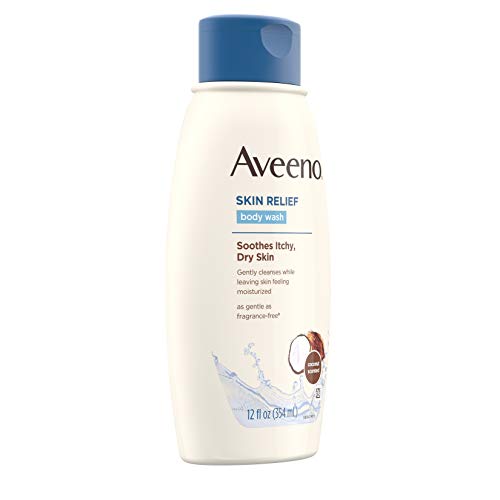 Aveeno Skin Relief Body Wash with Coconut Scent & Soothing Oat, Gentle Soap-F...