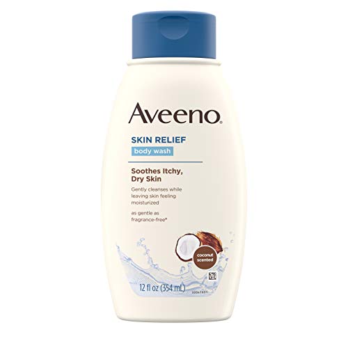 Aveeno Skin Relief Body Wash with Coconut Scent & Soothing Oat, Gentle Soap-F...