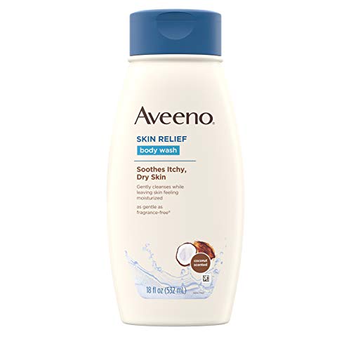 Aveeno Skin Relief Body Wash with Coconut Scent & Soothing Oat, Gentle Soap-F...