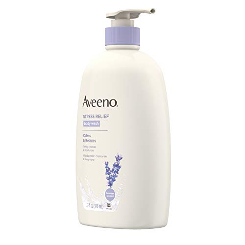 Aveeno Stress Relief Body Wash with Soothing Oat Lavender Chamomile & Ylang-Y...