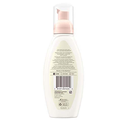 Aveeno Ultra-Calming Foaming Cleanser & Makeup Remover Facial Cleanser with C...