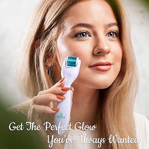 Derma Roller Kit for Face & Body: 0.25mm Length Microneedle Dermaroller Tool ...