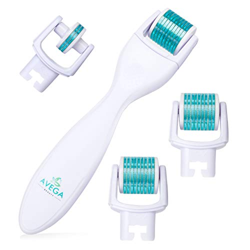 Derma Roller Kit for Face & Body: 0.25mm Length Microneedle Dermaroller Tool ...