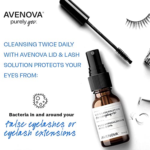 Avenova Eyelid and Eyelash Cleanser Spray - Dry Eye Relief With Pure Hypochlo...