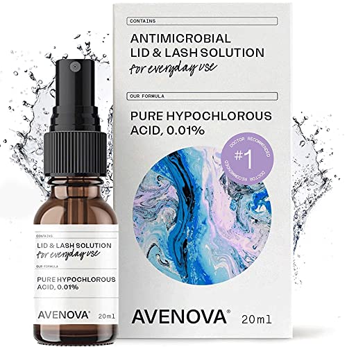 Avenova Eyelid and Eyelash Cleanser Spray - Dry Eye Relief With Pure Hypochlo...