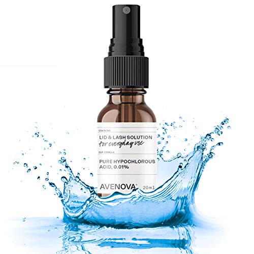 Avenova Eyelid and Eyelash Cleanser with NovaWipes and Avenova Eye Drops, Eff...