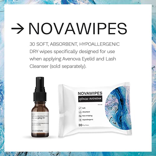 NovaWipes By Avenova – Soft, Strong, Hypoallergenic, Non-Irritating, Durable,...
