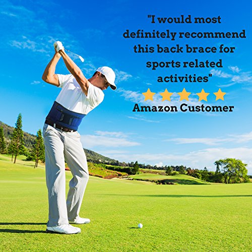 Back Support Lower Back Brace Provides Back Pain Relief - Breathable Lumbar S...