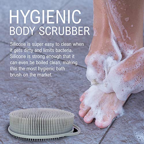 Avilana 3 in 1 Exfoliating Silicone Body Scrubber Easy to Clean, Lathers Well...