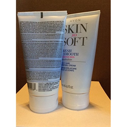 2 Avon SKIN SO SOFT Fresh & Smooth Sensitive Skin Hair Removal Creams