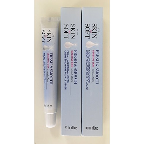 Avon Skin So Soft Fresh & Smooth Sensitive Skin Facial Hair Removal Cream