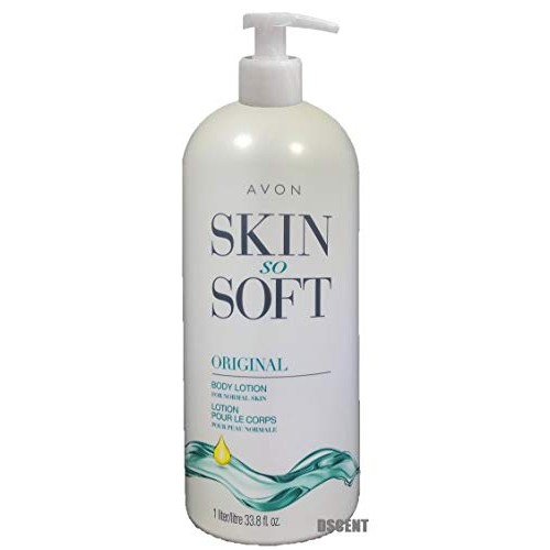 Avon Skin so Soft Original + Jojoba Body Lotion 33.8 Fl. LOT 2 BOTTLES