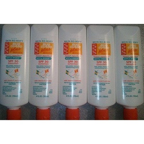 Pack of 5 Avon SKIN SO SOFT Bug Guard Plus IR3535Â Gentle Breeze Suncreen Lot...
