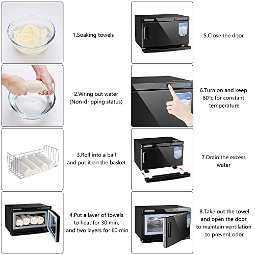 AW 16L Hot Towel Warmer Cabinet Facial Spa Salon Massage Gym Heater 200W Home...