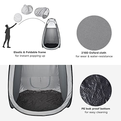 AW Portable Spray Tanning Tent Pop Up Oxford Booth Airbrush Sunless Clear Window