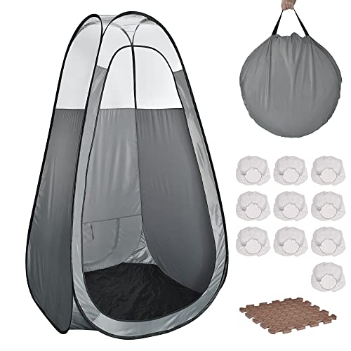 AW Portable Spray Tanning Tent Pop Up Oxford Booth Airbrush Sunless Clear Window