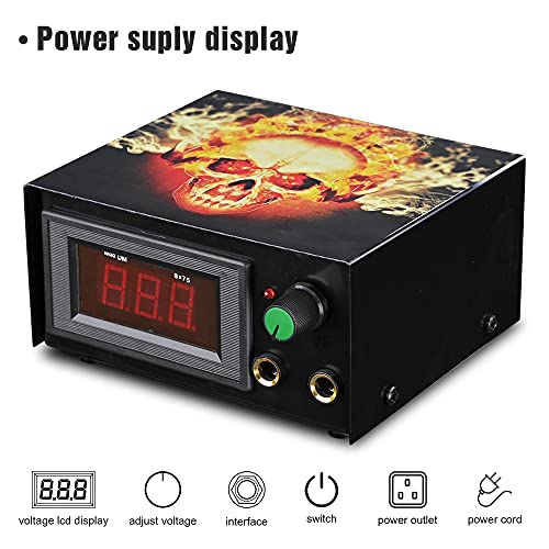 AW Tattoo Machine Complete Tattoo Kit 54 Color Ink 4 Machine Guns Set Foot Pe...