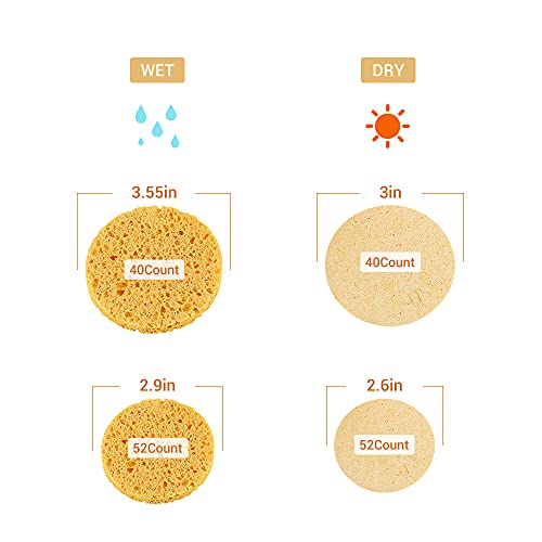 Facial Sponges, Compressed Facial Sponge for Facial Cleansing Facial Deep Cle...