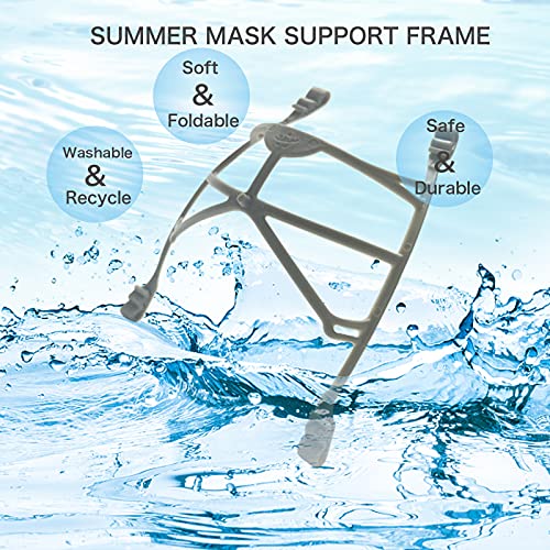 Awolf 5 Pcs Face Mask Bracket Plastic for Cloth Mask Insert Large Adult 3D In...