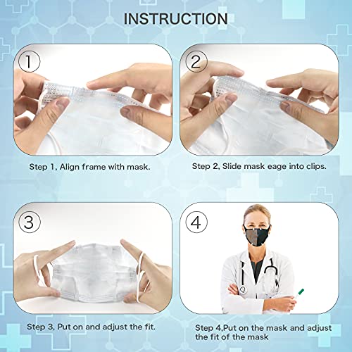 Awolf 5 Piece Face Mask Support Frame Protection Stand Mask to Protect the Li...