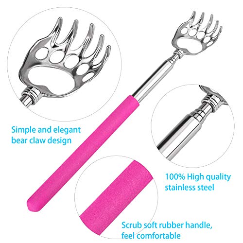 Bear Claw Back Scratcher Extendable, Metal Portable Telescopic Backscratchers...