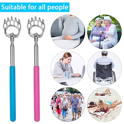 Bear Claw Back Scratcher Extendable, Metal Portable Telescopic Backscratchers...