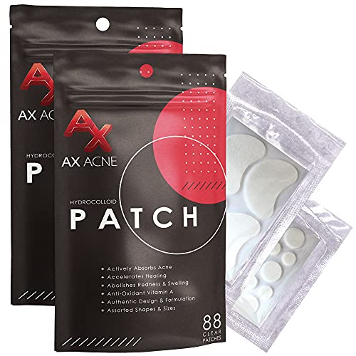 Ax Acne Hydrocolloid Pimple Patch Bandage 176 Variety Pack Skincare Pore Stri...