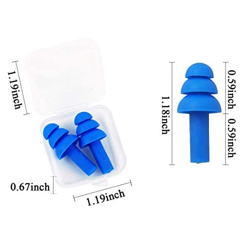 Ear Plugs for Sleeping,16 Pairs Noise Canceling Ear Plugs Soft Reusable Silic...