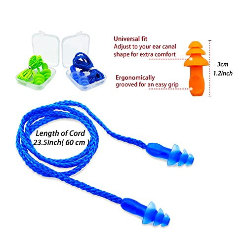 Ear Plugs for Sleeping Noise Canceling, 16 Pairs Reusable Ear Plugs Soft Sili...