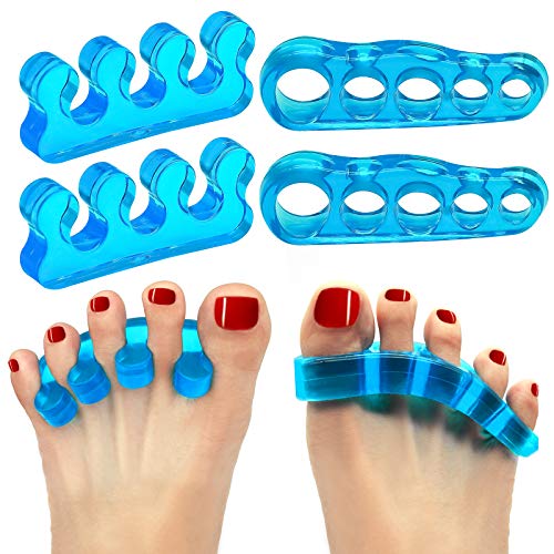 Toe Separators Bunion Corrector Gel Toe Spacers Silicone Hammer Toe Straighte...