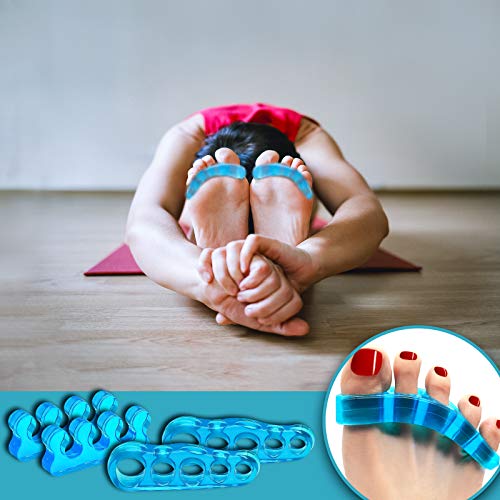 Toe Separators Bunion Corrector Gel Toe Spacers Silicone Hammer Toe Straighte...
