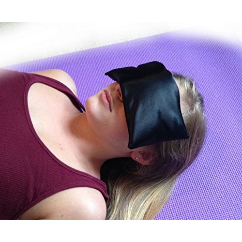 AyaZen Lavender Eye Pillow- Silky Eye Pillow for Yoga, Meditation Relaxation....