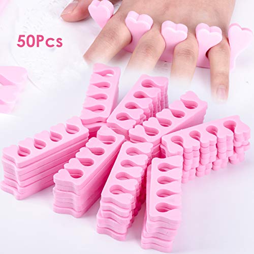 Ayunjia 50pcs Soft Foam Sponge Toe Separators Finger Dividers Soft Sponge Fin...