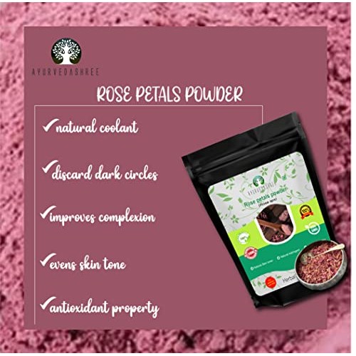 AYURVEDASHREE Rose Petals Powder 200 Gm | Rosa centifolia Natural Face Packs ...