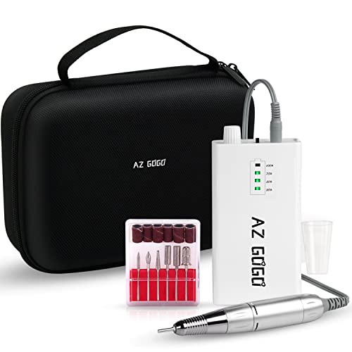 AZ GOGO Efile Nail Drill Machine, 30000 rpm Professional Portable Nail Drill ...