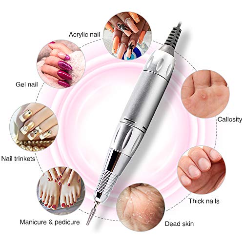 AZ GOGO Rechargeable Nail Drill Machine for Acrylic Nails, 30000RPM Professio...