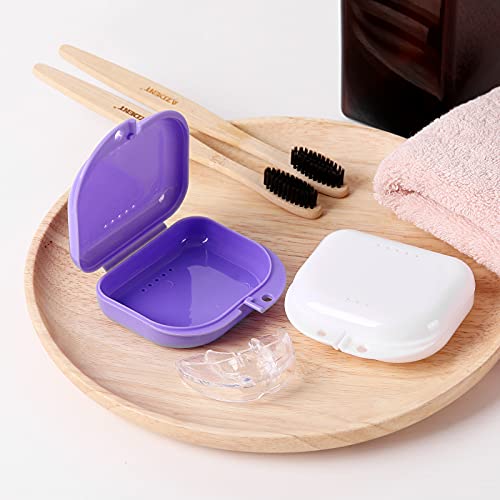 AZDNET 2 Pack Dental Orthodontic Retainer Case with Vent Holes, Invisiline Ca...