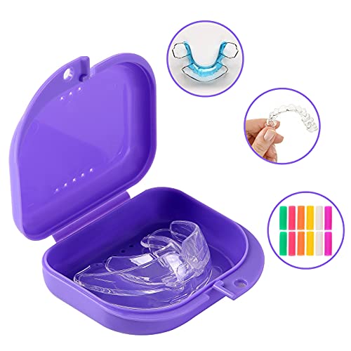 AZDNET 2 Pack Dental Orthodontic Retainer Case with Vent Holes, Invisiline Ca...