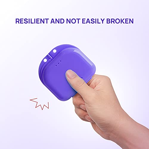 AZDNET 2 Pack Dental Orthodontic Retainer Case with Vent Holes, Invisiline Ca...