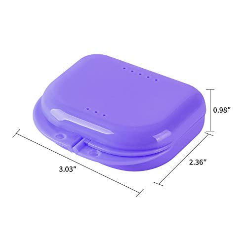 AZDNET 2 Pack Dental Orthodontic Retainer Case with Vent Holes, Invisiline Ca...