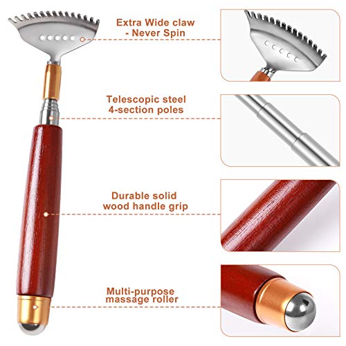 Back Scratcher, Best Back Scratcher for Women Men Adults Extendable with Mass...